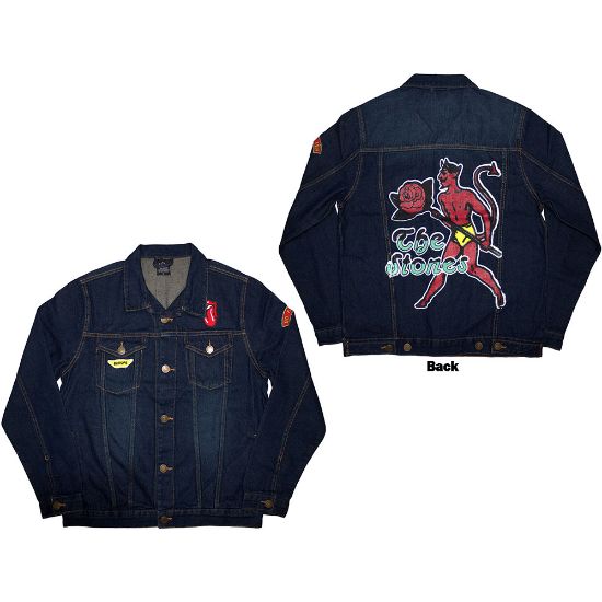 Picture of The Rolling Stones Unisex Denim Jacket: Sympathy (Back & Sleeve Print)