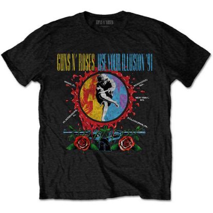 Picture of Guns N' Roses Unisex T-Shirt: Use Your Illusion Circle Splat