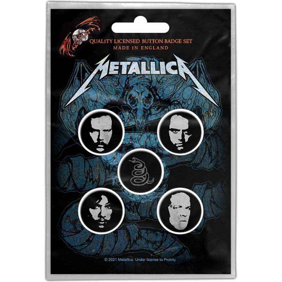 Picture of Metallica Button Badge Pack: Wherever I May Roam