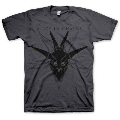 Picture of Alice In Chains Unisex T-Shirt: Black Skull