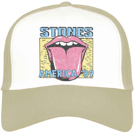 Picture of The Rolling Stones Unisex Mesh Back Cap: America '89 Tour Map