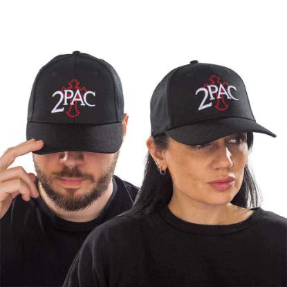 Picture of Tupac Unisex Baseball Cap: Cross Logo