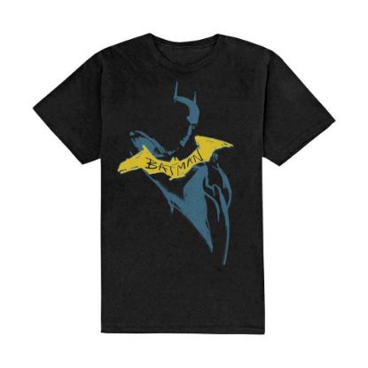 Picture of DC Comics Unisex T-Shirt: The Batman Yellow Sketch
