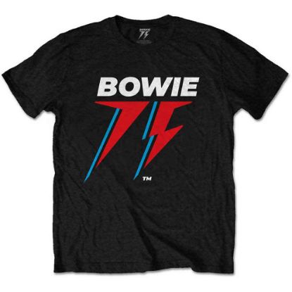 Picture of David Bowie Unisex T-Shirt: 75th Logo