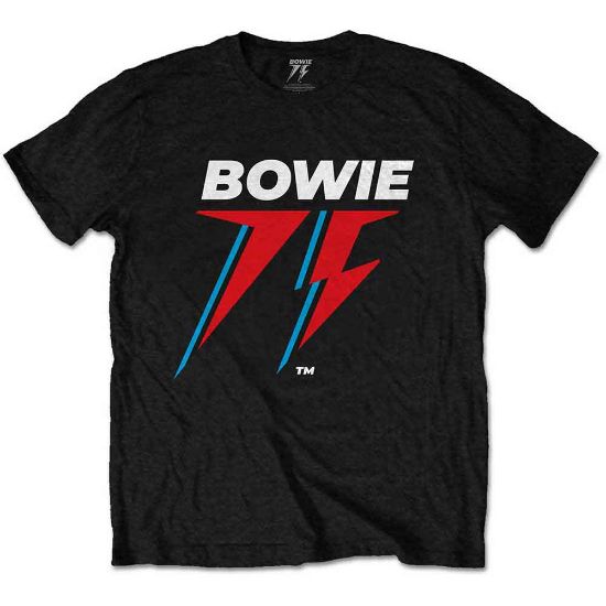 Picture of David Bowie Unisex T-Shirt: 75th Logo