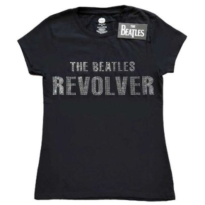 Picture of The Beatles Ladies T-Shirt: Revolver Crystals Embellished