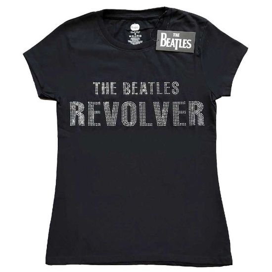 Picture of The Beatles Ladies T-Shirt: Revolver Crystals Embellished
