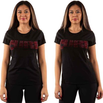 Picture of The Cure Ladies T-Shirt: Logo Embellished