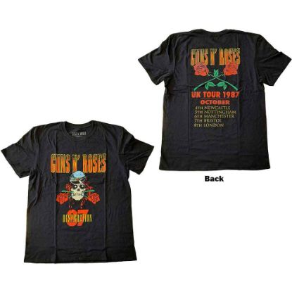 Picture of Guns N' Roses Unisex T-Shirt: UK Tour '87 Back Print