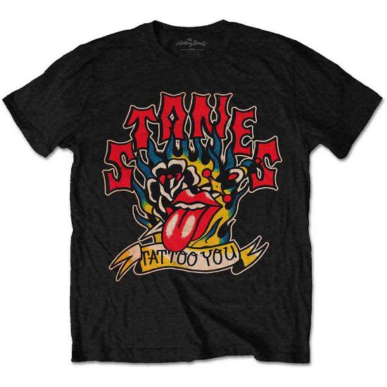 Picture of The Rolling Stones Unisex T-Shirt: Tattoo You Blue Flames