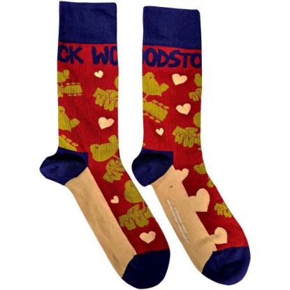 Picture of Woodstock Unisex Ankle Socks: Birds & Hearts (UK Size 7 - 11)