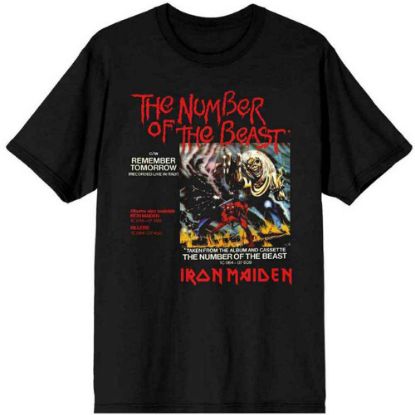 Picture of Iron Maiden Unisex T-Shirt: Number Of The Beast Vinyl Promo Sleeve