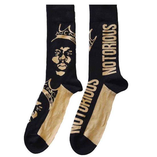 Picture of Biggie Smalls Unisex Ankle Socks: Gold Crown (UK Size 7 - 11)