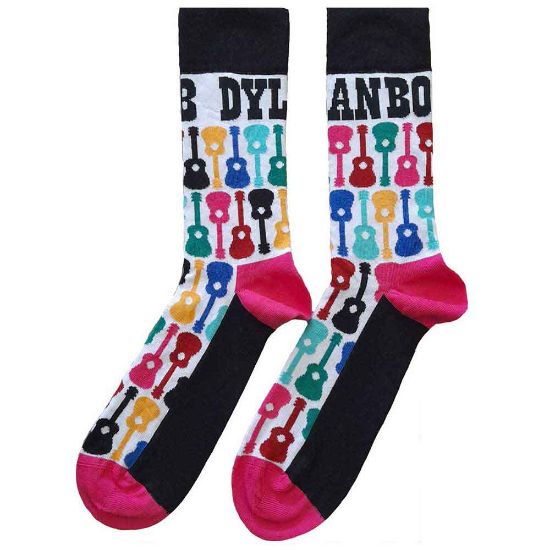 Picture of Bob Dylan Unisex Ankle Socks: Guitar Pattern (UK Size 7 - 11)