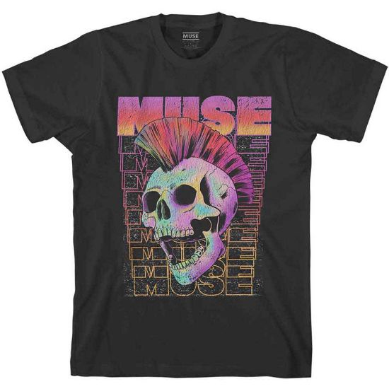 Picture of Muse Unisex T-Shirt: Mowhawk Skull