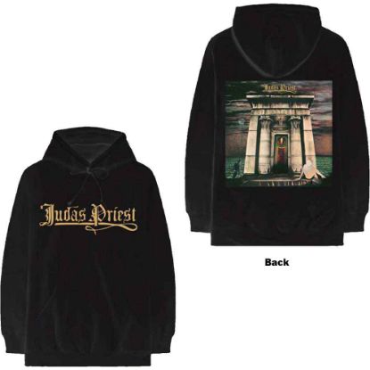 Picture of Judas Priest Unisex Pullover Hoodie: Sin After Sin Logo & Album Cover Back Print