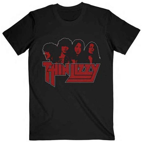 Picture of Thin Lizzy Unisex T-Shirt: Band Photo Logo