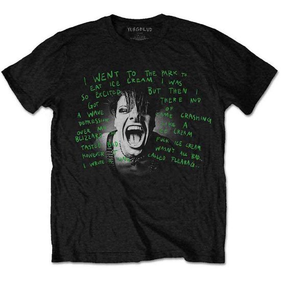 Picture of Yungblud Unisex T-Shirt: Lyric Photo (Medium)