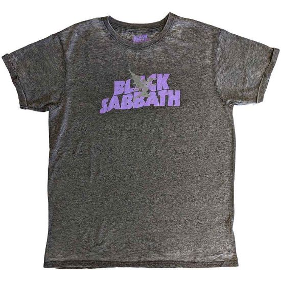 Picture of Black Sabbath Unisex Burnout T-Shirt: Logo & Daemon