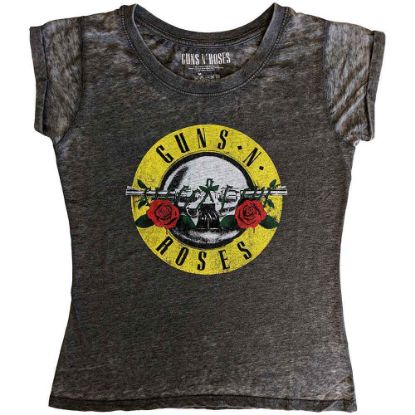Picture of Guns N' Roses Ladies Burnout T-Shirt: Classic Logo
