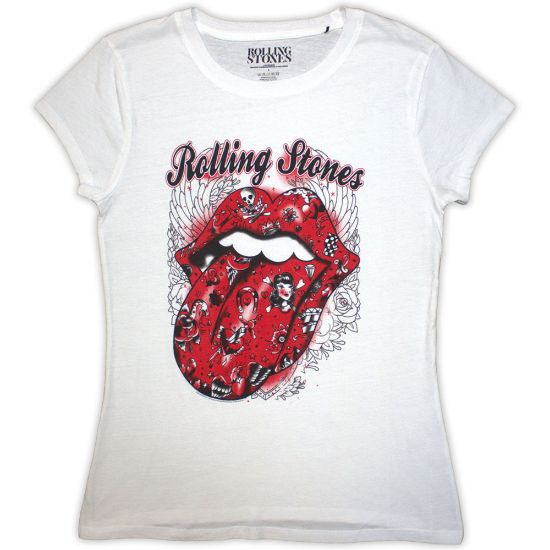 Picture of The Rolling Stones Ladies T-Shirt: Tattoo Flash