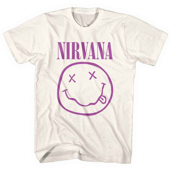 Picture of Nirvana Unisex T-Shirt: Purple Happy Face