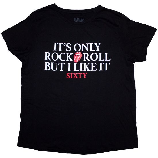 Picture of The Rolling Stones Ladies T-Shirt: Sixty It's only R&R but I like it Foiled