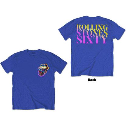 Picture of The Rolling Stones Unisex T-Shirt: Sixty Gradient Text Back Print