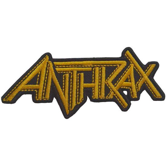 Picture of Anthrax Woven Patch: Yellow Logo (Standard) 