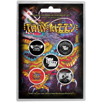 Picture of Thin Lizzy Button Badge Pack: Chinatown