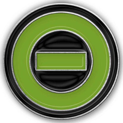 Picture of Type O Negative Pin Badge: Negative Symbol (Enamel In-Fill)