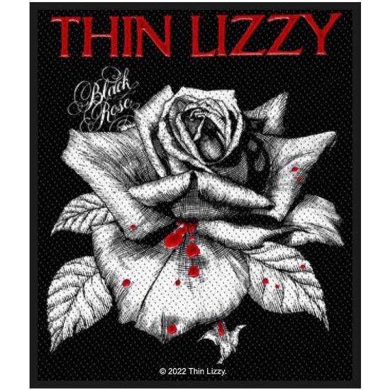 Picture of Thin Lizzy Woven Patch: Black Rose (Standard)