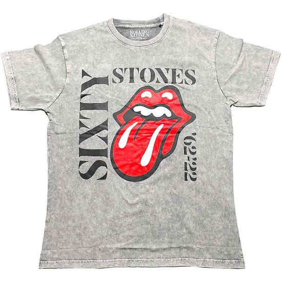 Picture of The Rolling Stones Unisex T-Shirt: Sixty Vertical Wash Collection