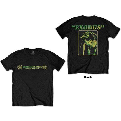 Picture of Bob Marley Unisex T-Shirt: Exodus Back Print