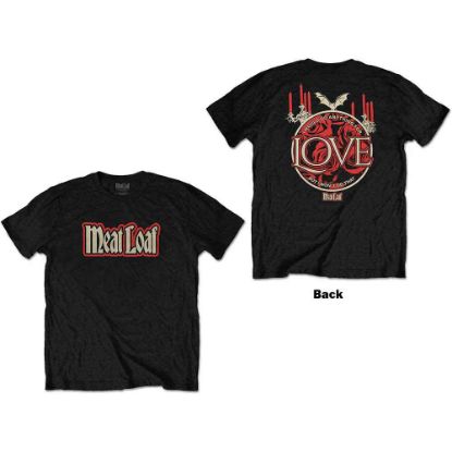 Picture of Meat Loaf Unisex T-Shirt: Roses Back Print