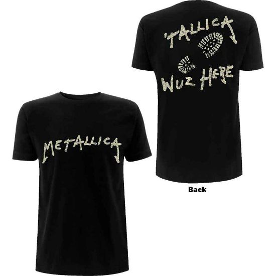 Picture of Metallica Unisex T-Shirt: Wuz Here Back Print