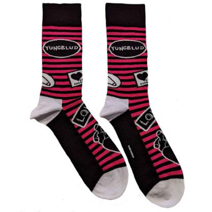 Picture of Yungblud Unisex Ankle Socks: Symbols (UK Size 7 - 11)