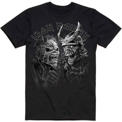 Picture of Iron Maiden Unisex T-Shirt: Senjutsu Large Grayscale Heads