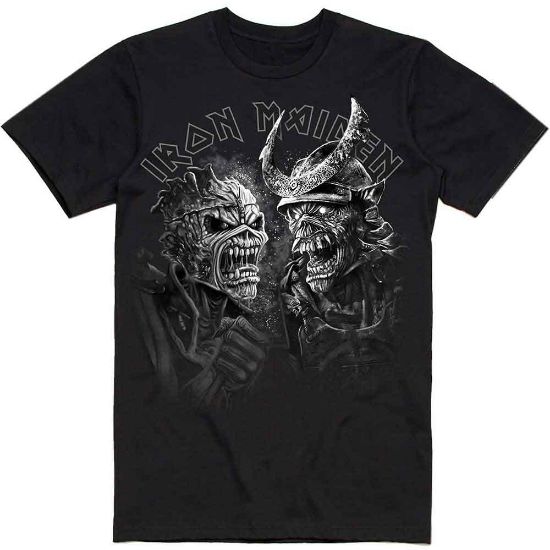 Picture of Iron Maiden Unisex T-Shirt: Senjutsu Large Grayscale Heads