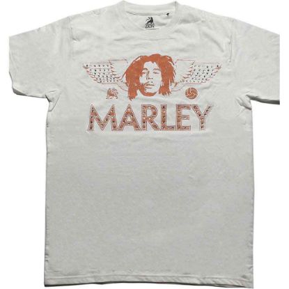 Picture of Bob Marley Unisex T-Shirt: Wings Embellished