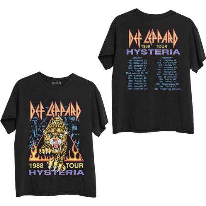 Picture of Def Leppard Unisex T-Shirt: Hysteria '88 Back Print
