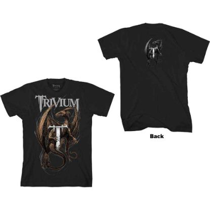 Picture of Trivium Unisex T-Shirt: Perched Dragon Back Print