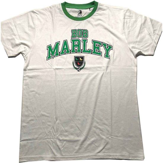 Picture of Bob Marley Unisex Ringer T-Shirt: Collegiate Crest
