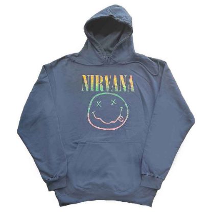 Picture of Nirvana Unisex Pullover Hoodie: Sorbet Ray Happy Face