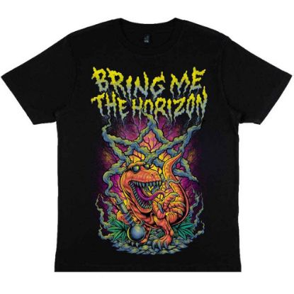 Picture of Bring Me The Horizon Unisex T-Shirt: Smoking Dinosaur