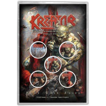 Picture of Kreator Button Badge Pack: Hate Uber Alles