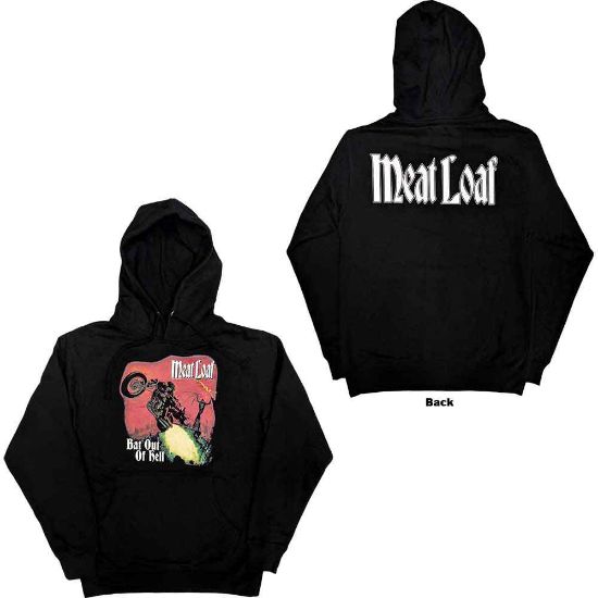 Picture of Meat Loaf Unisex Pullover Hoodie: Bat Out Of Hell Back Print