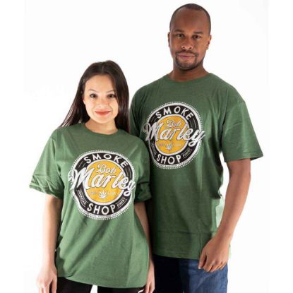 Picture of Bob Marley Unisex T-Shirt: Smoke Shop