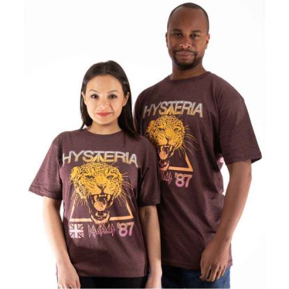 Picture of Def Leppard Unisex T-Shirt: Hysteria World Tour Back Print