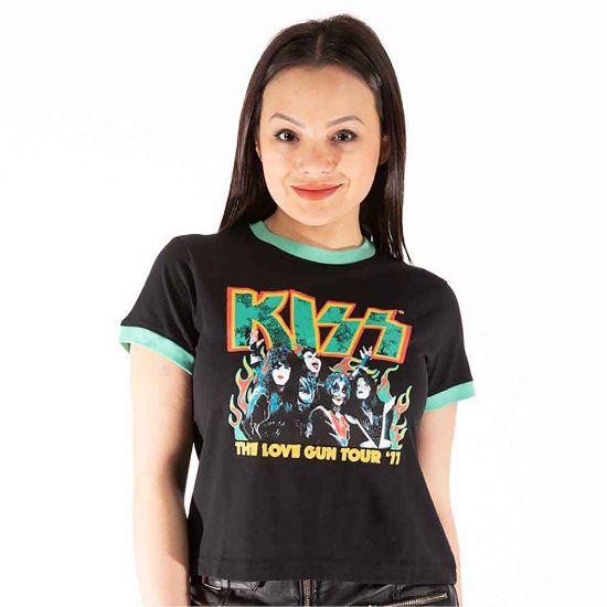 Picture of KISS Ladies Crop Top: St Paddy's Ringer